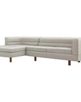 Interlude Home Ornette Chaise 2-Piece Sectional - Storm