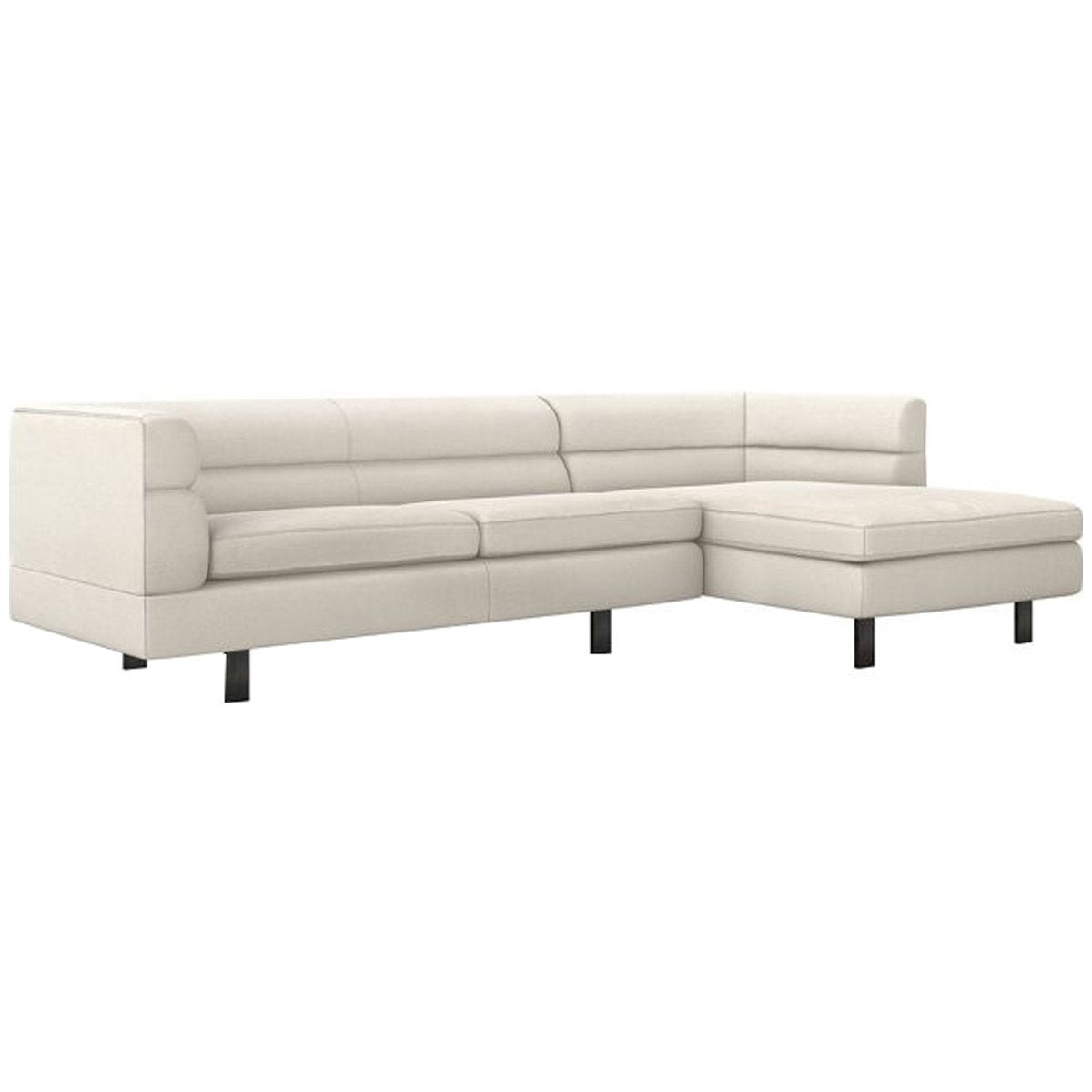 Interlude Home Ornette Sectional - Faux Linen