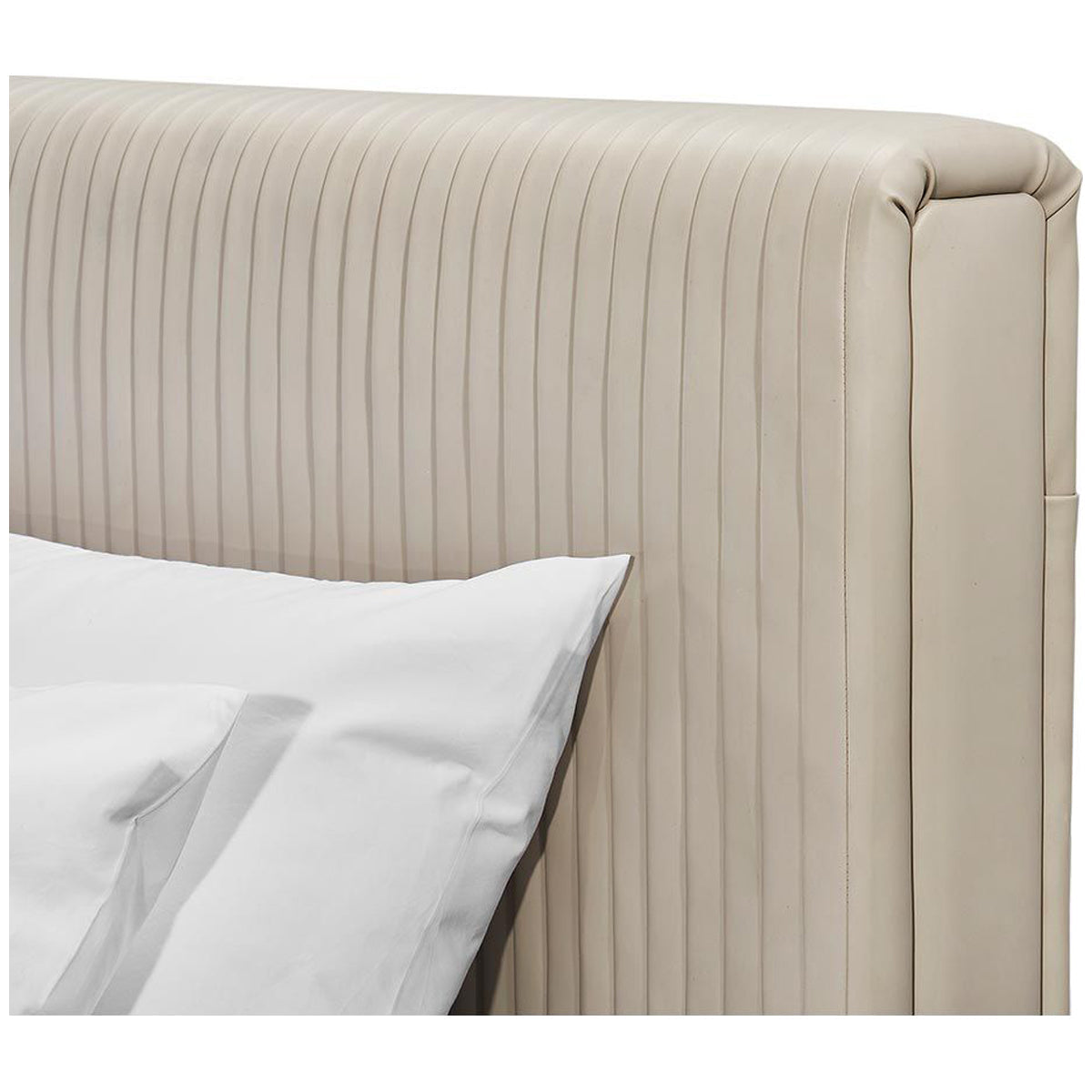 Interlude Home Kayla Wood Bed - Cream