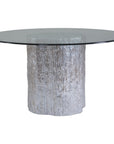 Artistica Home Trunk Segment Dining Table with Glass Top