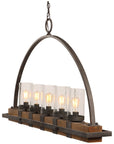 Uttermost Atwood 5-Light Rustic Linear Chandelier