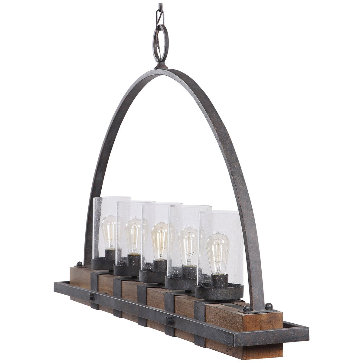 Uttermost Atwood 5-Light Rustic Linear Chandelier