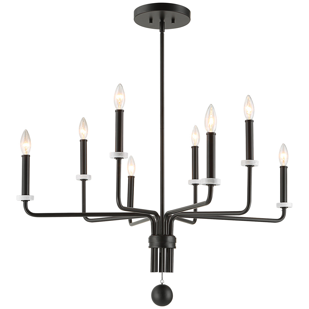 Uttermost Ebony Elegance 8-Light Chandelier