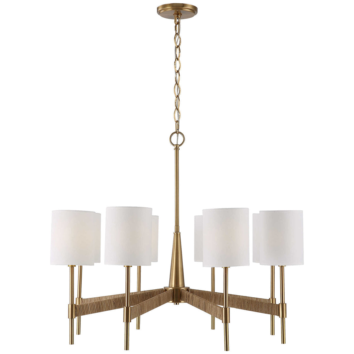 Uttermost Lautoka Rattan 8-Light Chandelier