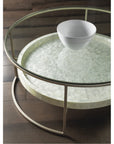 Artistica Home Cumulus Capiz Round Cocktail Table 01-2156-943C