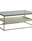 Artistica Home Cumulus Capiz Rectangular Cocktail Table