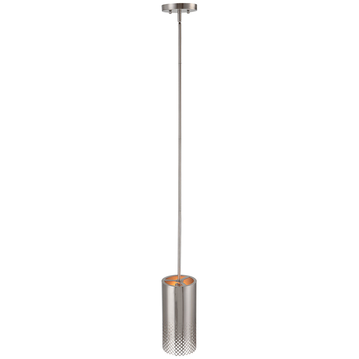 Uttermost Manheim 1-Light Nickel Cylinder Pendant