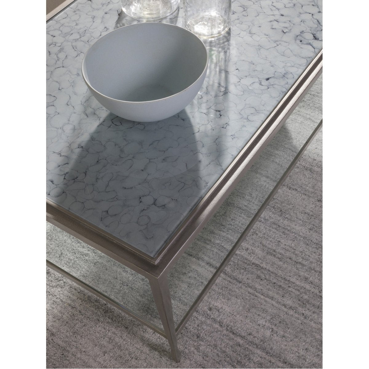 Artistica Home Sashay Silver Rectangular Cocktail Table 2213-945C