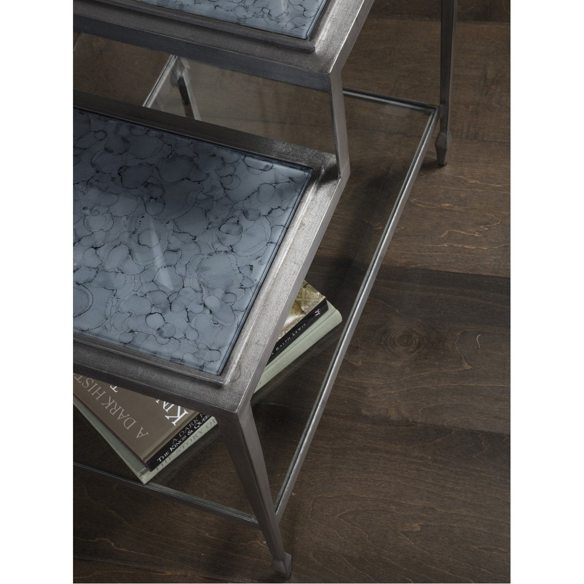 Artistica Home Sashay Silver Rectangular End Table 2213-955C