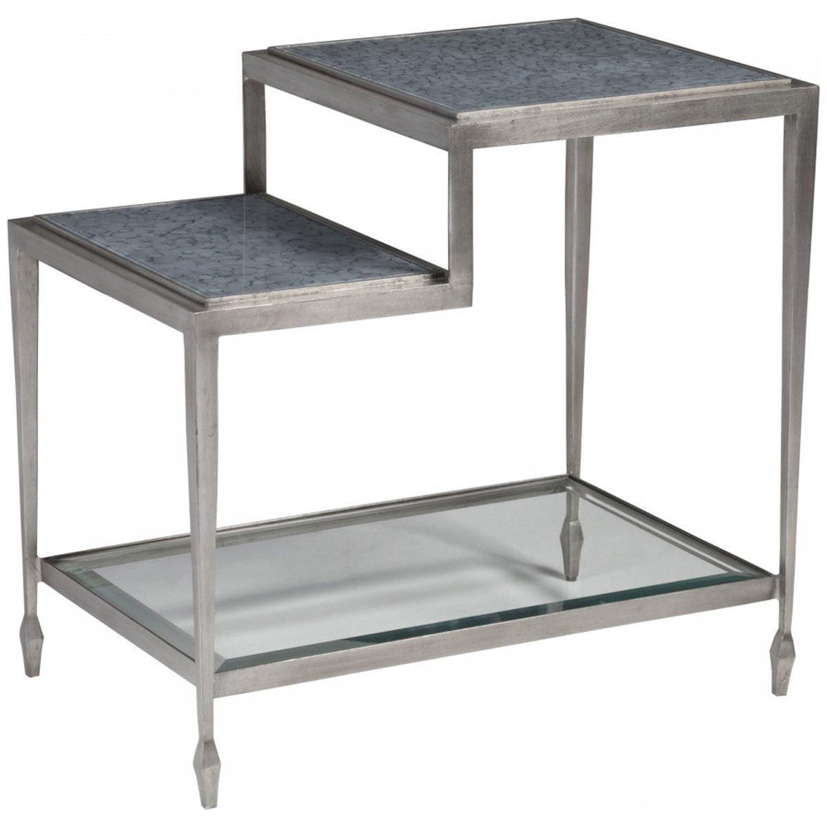 Artistica Home Sashay Silver Rectangular End Table 2213-955C