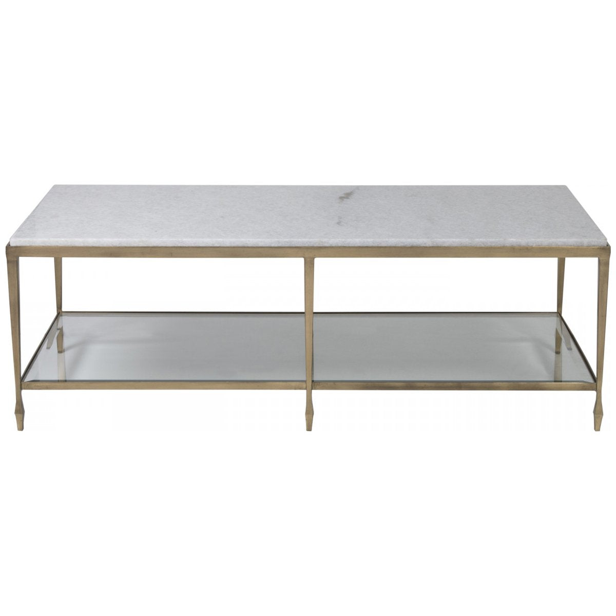 Artistica Home Sashay Gold Rectangular Cocktail Table 2214-945