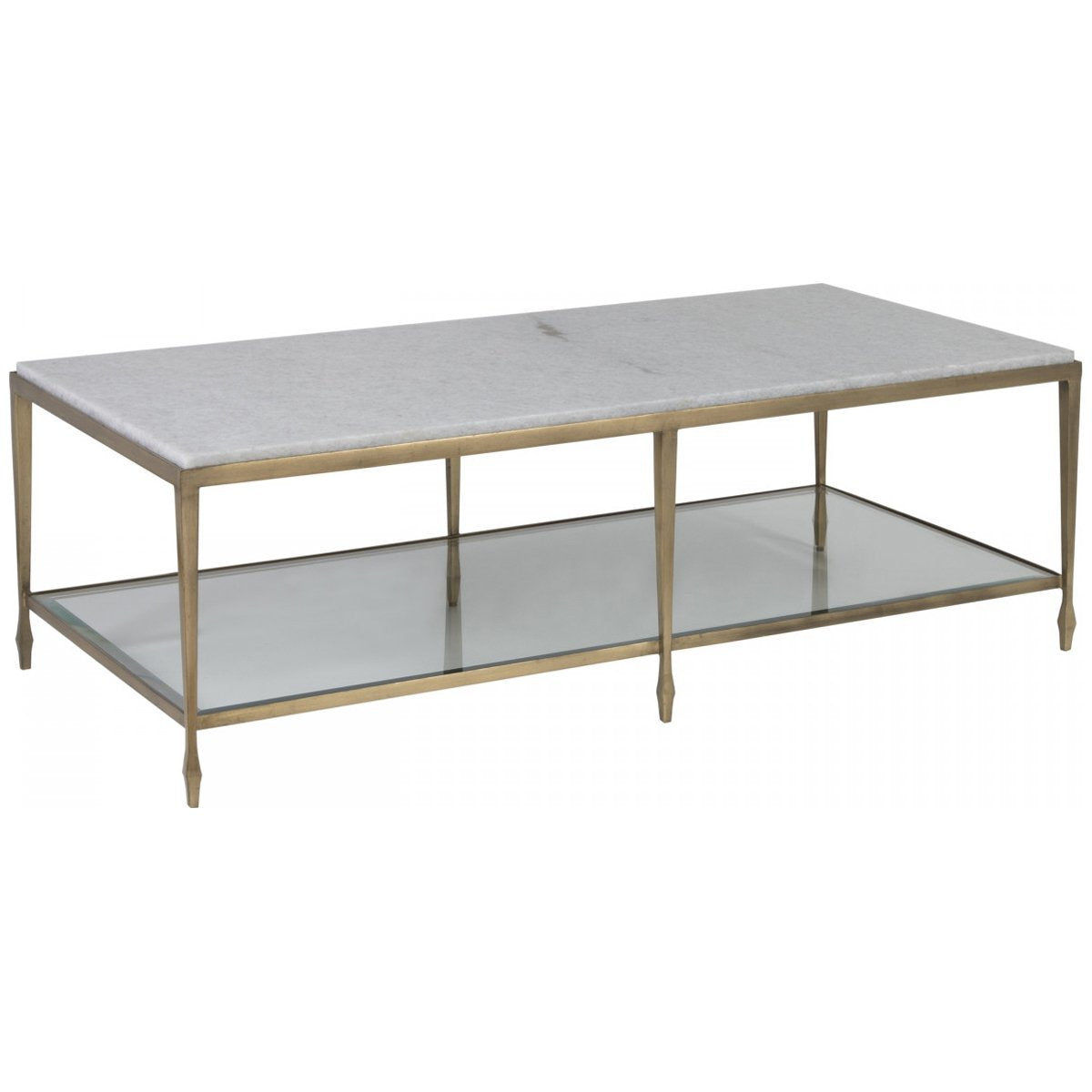 Artistica Home Sashay Gold Rectangular Cocktail Table 2214-945