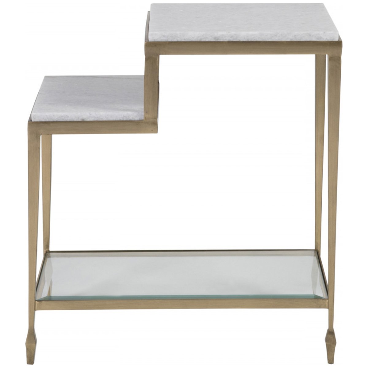 Artistica Home Sashay Gold Rectangular End Table 2214-955