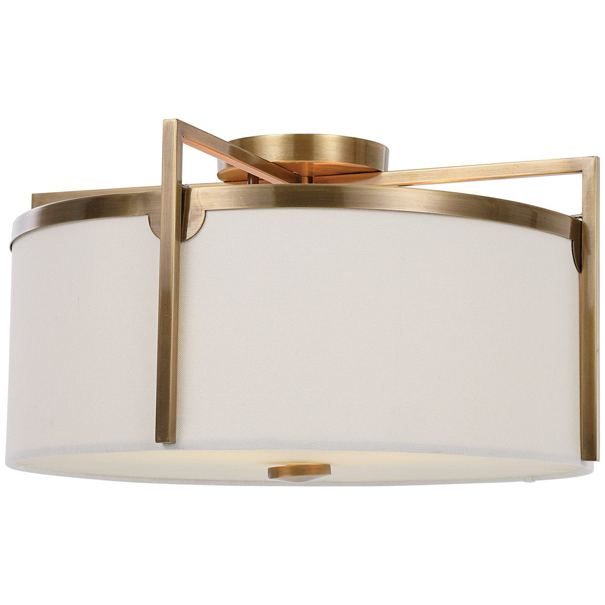 Uttermost Colfax Brass 3-Light Semi Flush