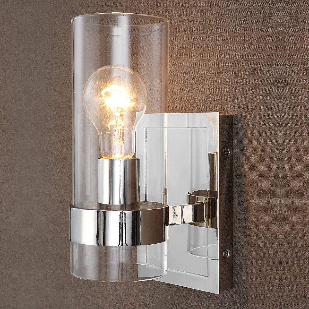 Uttermost Cardiff 1-Light Cylinder Sconce