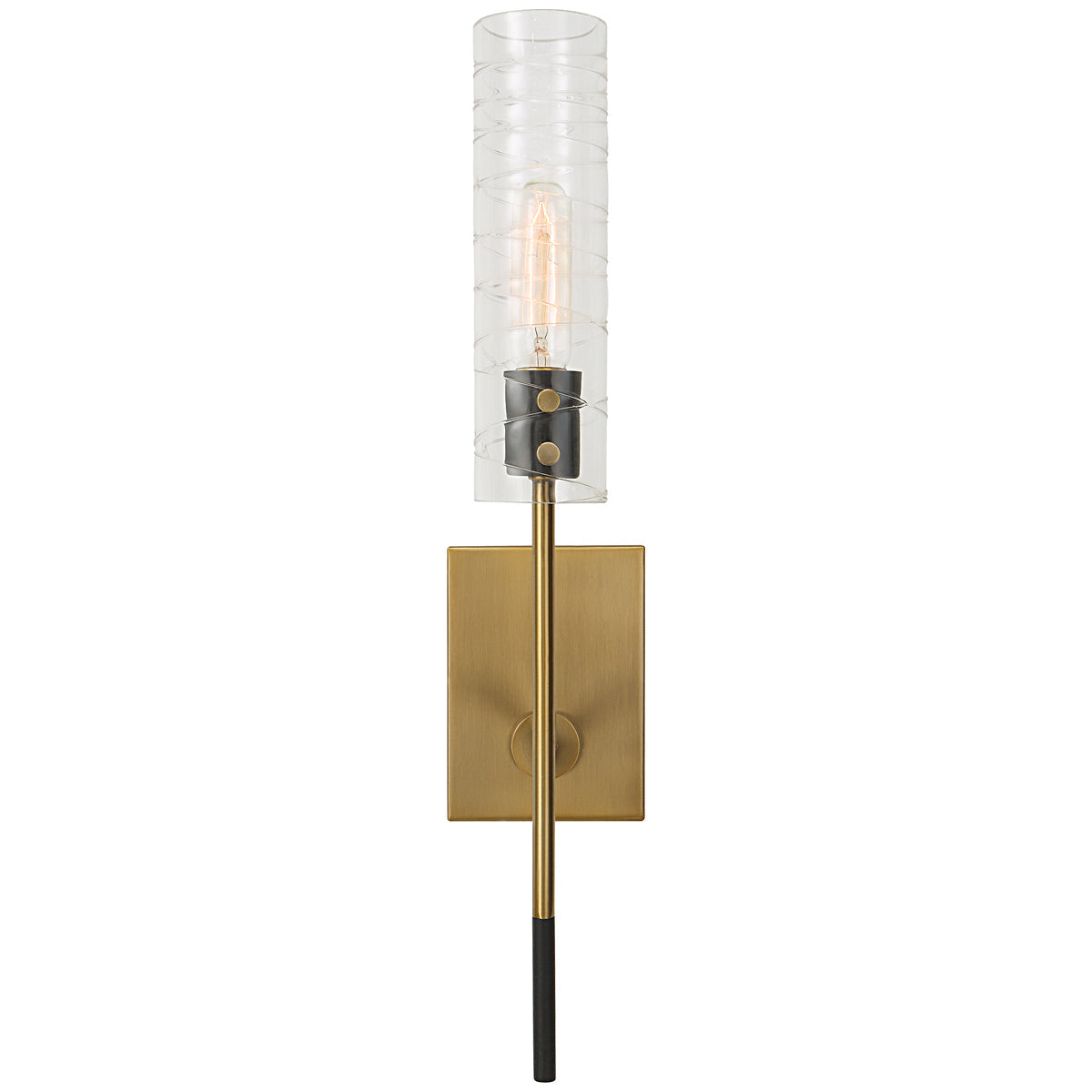 Uttermost Telesto 1-Light Brass Sconce