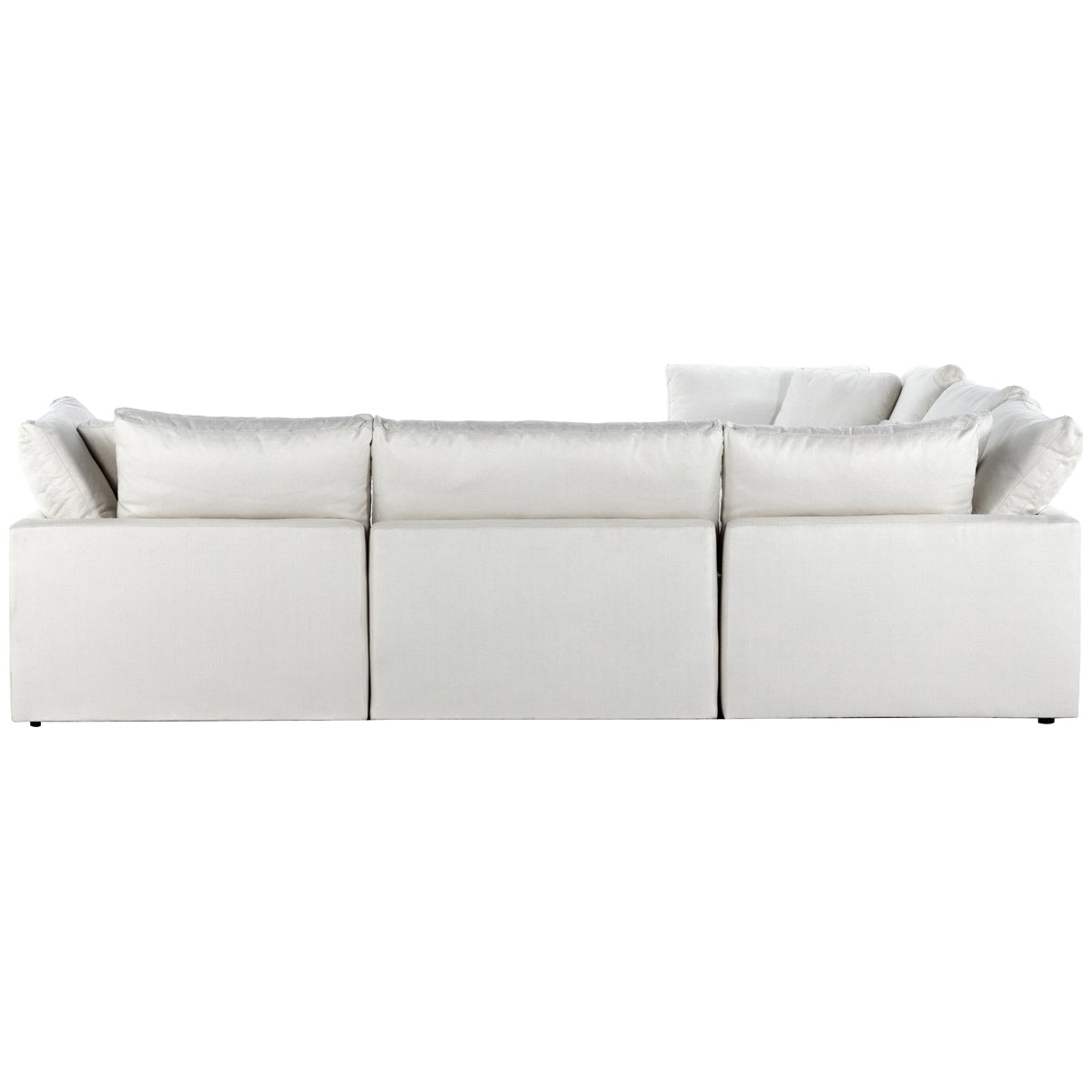 Four Hands Centrale Stevie Anders Ivory Sectional with Free Ottoman