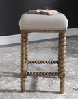 Uttermost Pryce Wooden Counter Stool