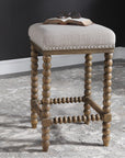 Uttermost Pryce Wooden Counter Stool