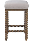 Uttermost Pryce Wooden Counter Stool