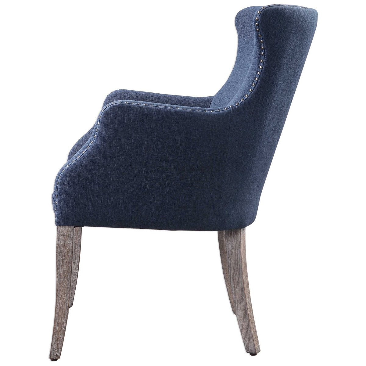 Uttermost Yareena Blue Wing Chair