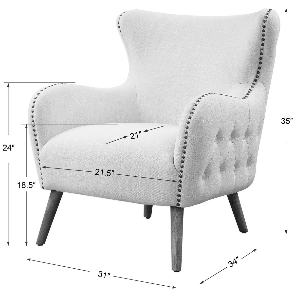 Uttermost Donya Cream Accent Chair