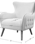 Uttermost Donya Cream Accent Chair