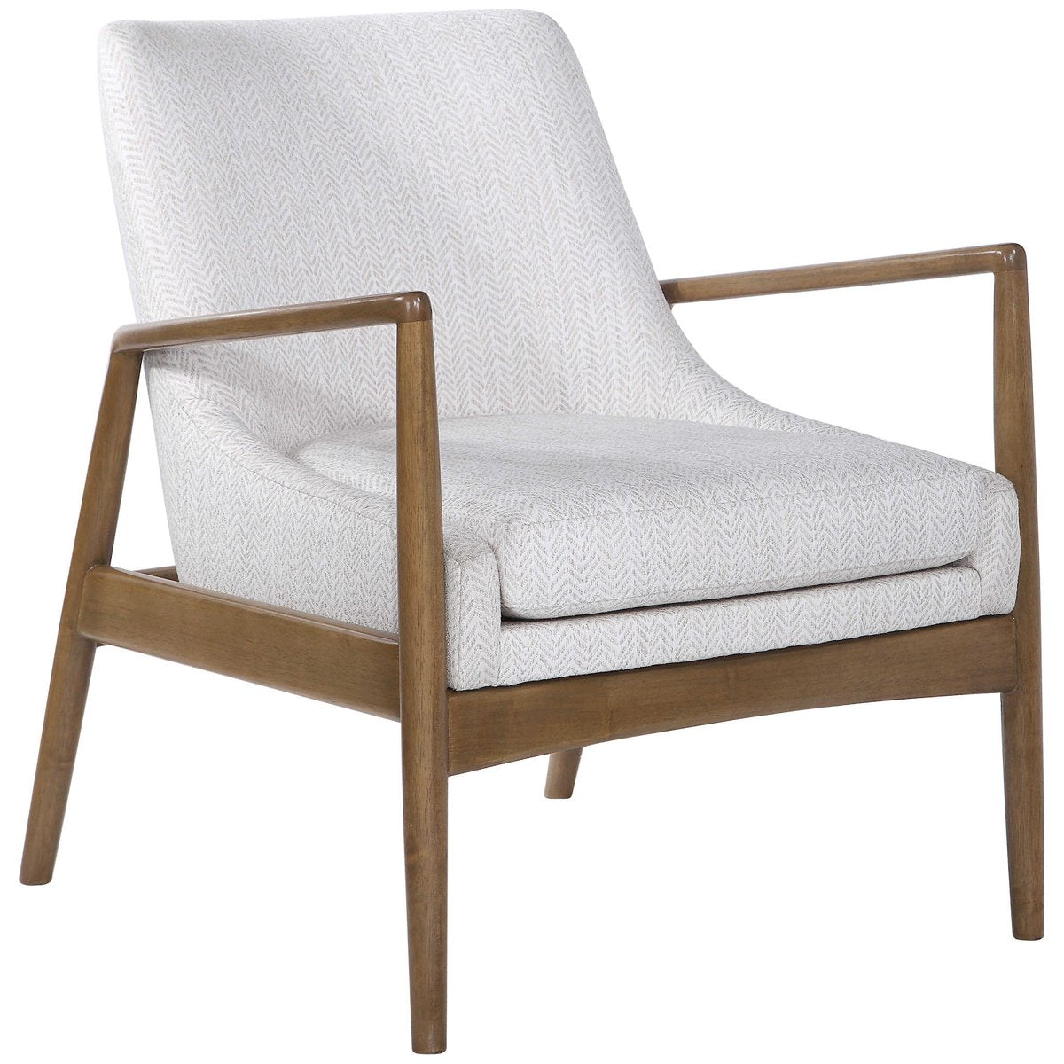 Uttermost Bev White Accent Chair