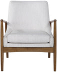 Uttermost Bev White Accent Chair