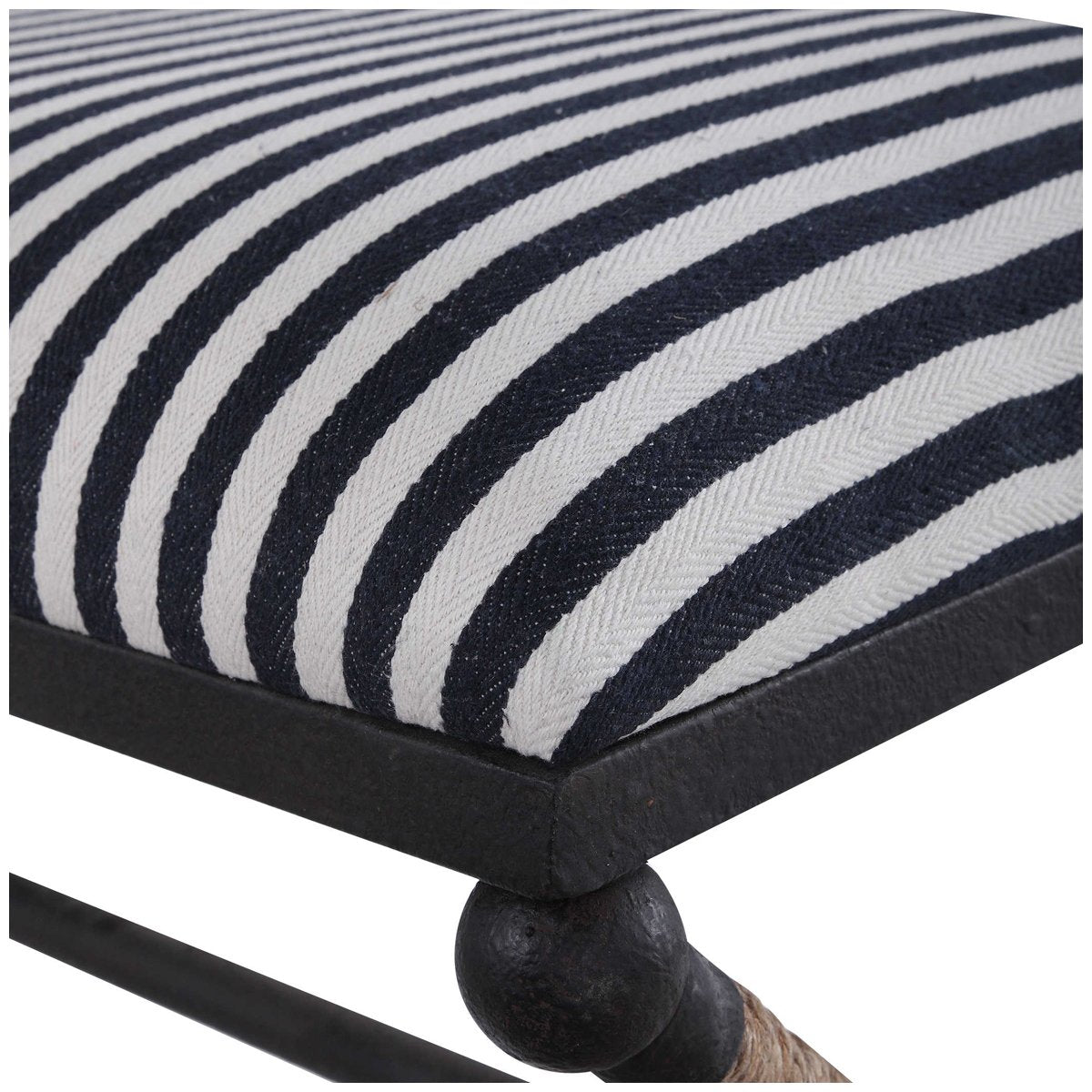 Uttermost Braddock Striped Bench