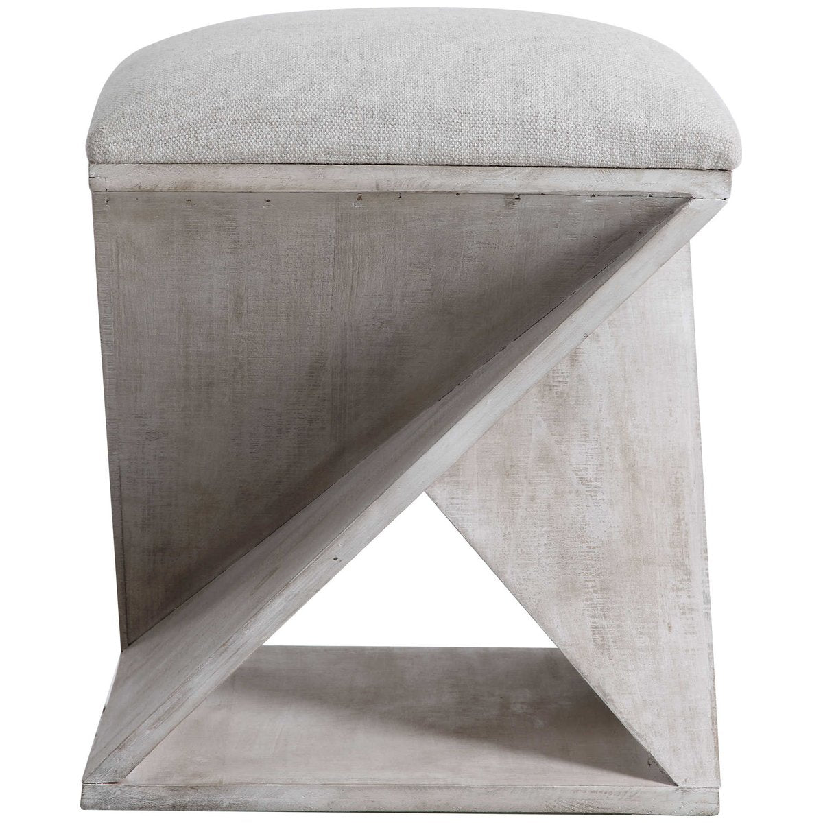 Uttermost Benue Gray Ottoman