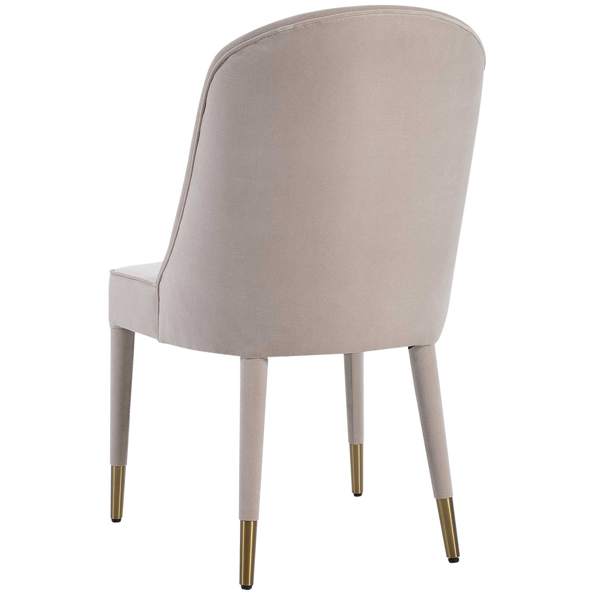 Uttermost Brie Armless Chair, Champagne, Set of 2