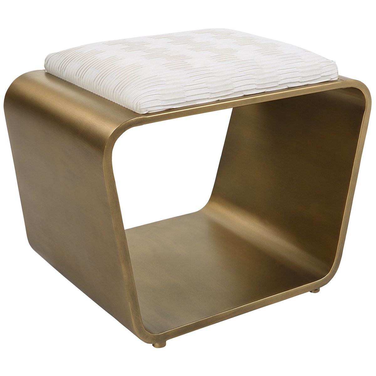 Uttermost Hoop Small Gold Bench