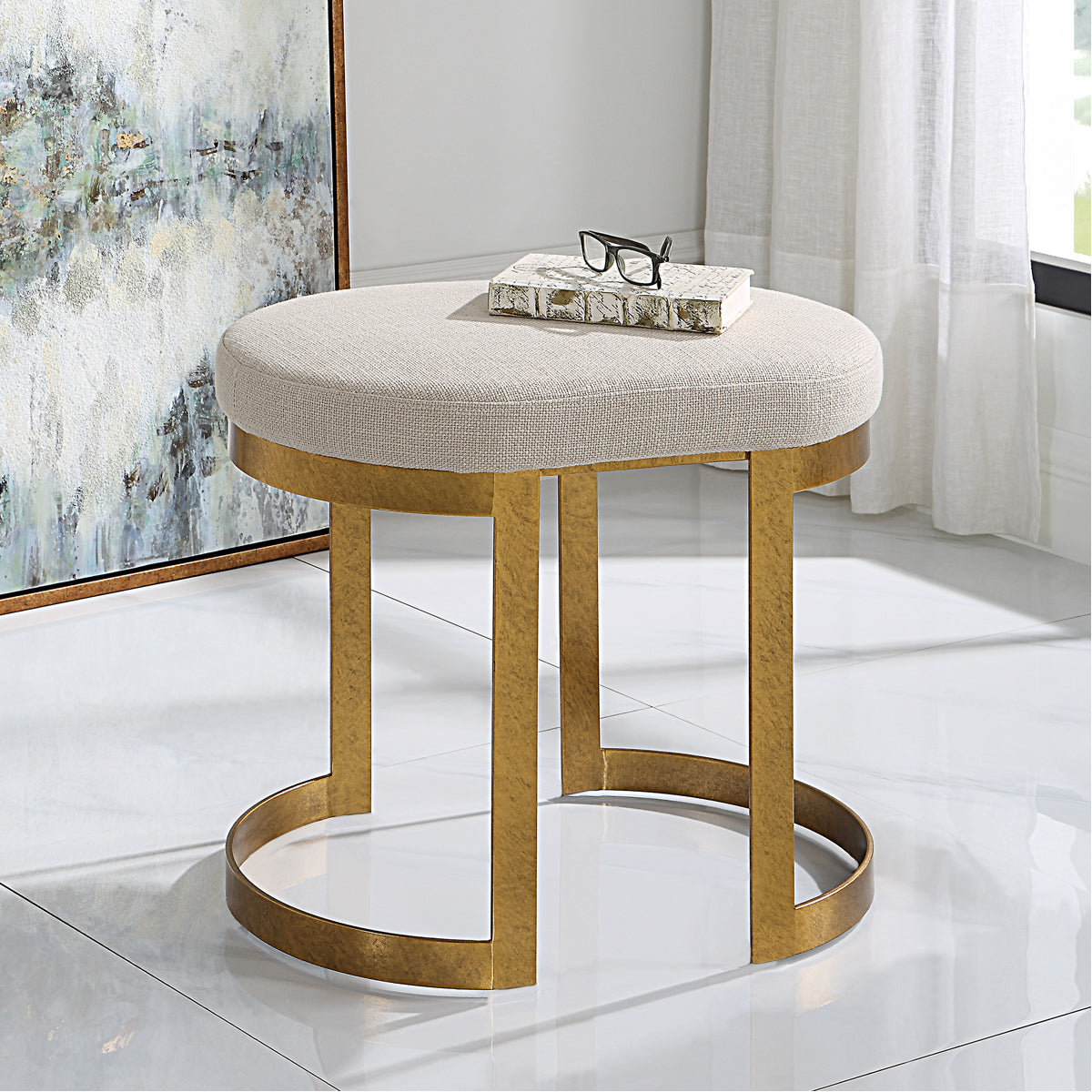 Uttermost Infinity Accent Stool