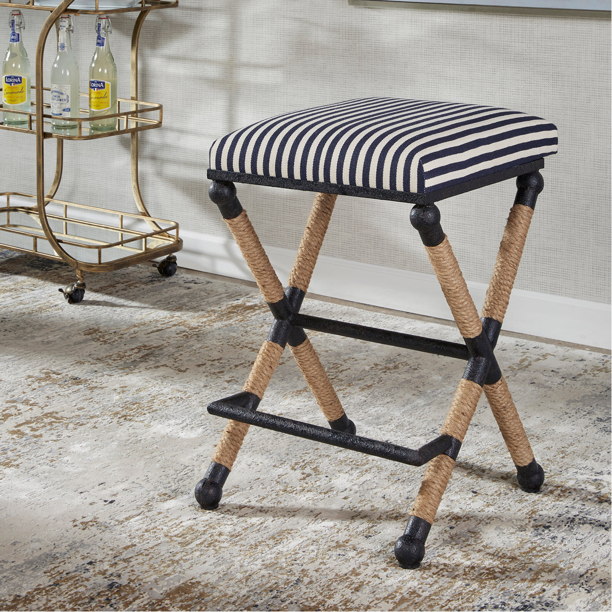 Uttermost Braddock Backless Counter Stool