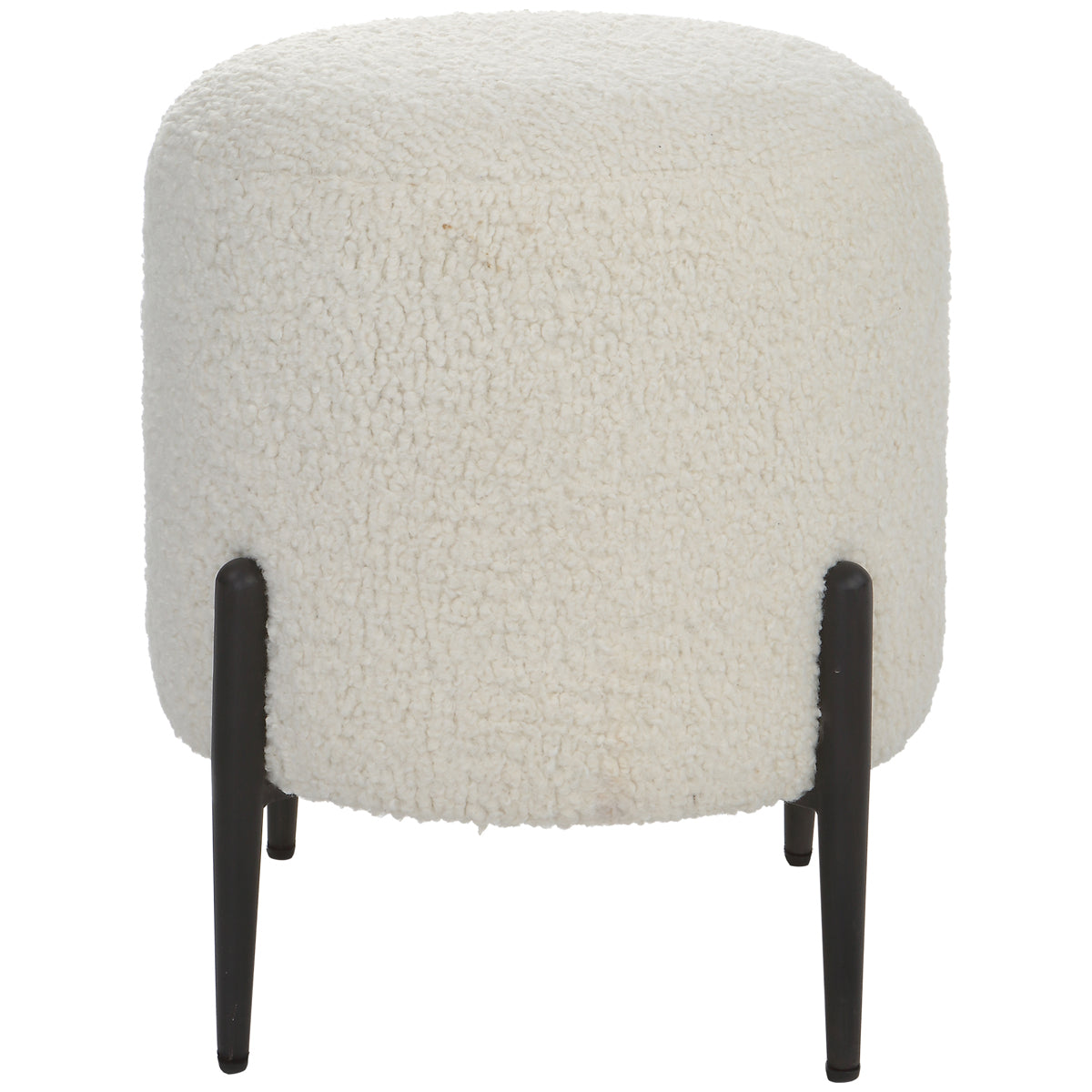 Uttermost Arles White Shearling Ottoman