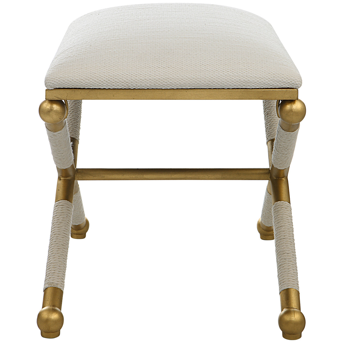 Uttermost Socialite White Small Bench