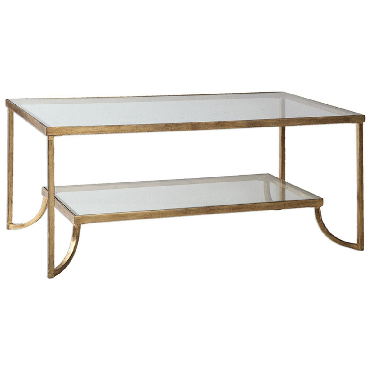 Uttermost Katina Gold Leaf Coffee Table