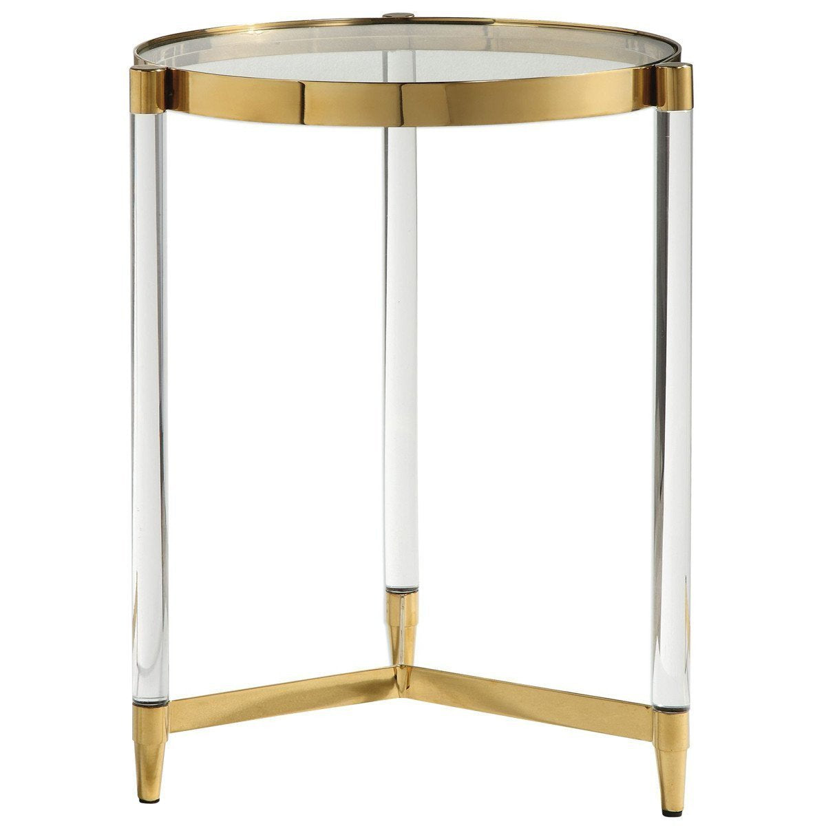 Uttermost Kellen Glass Accent Table