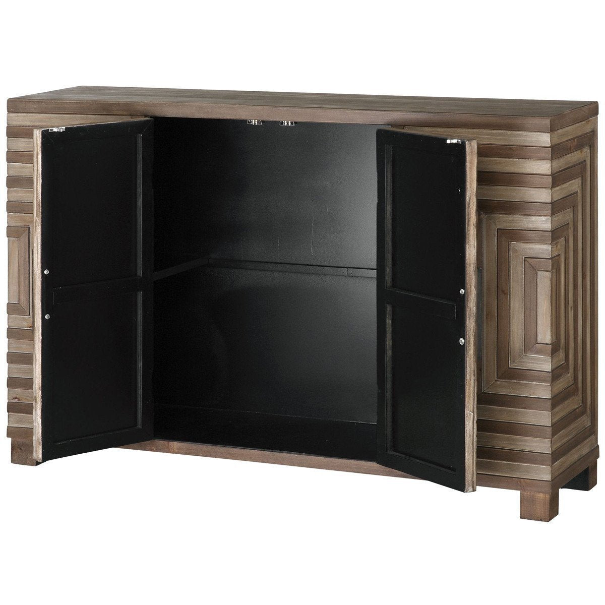 Uttermost Layton Geometric Console Cabinet