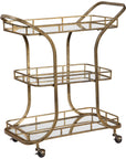 Uttermost Stassi Gold Serving Cart