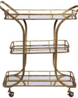 Uttermost Stassi Gold Serving Cart