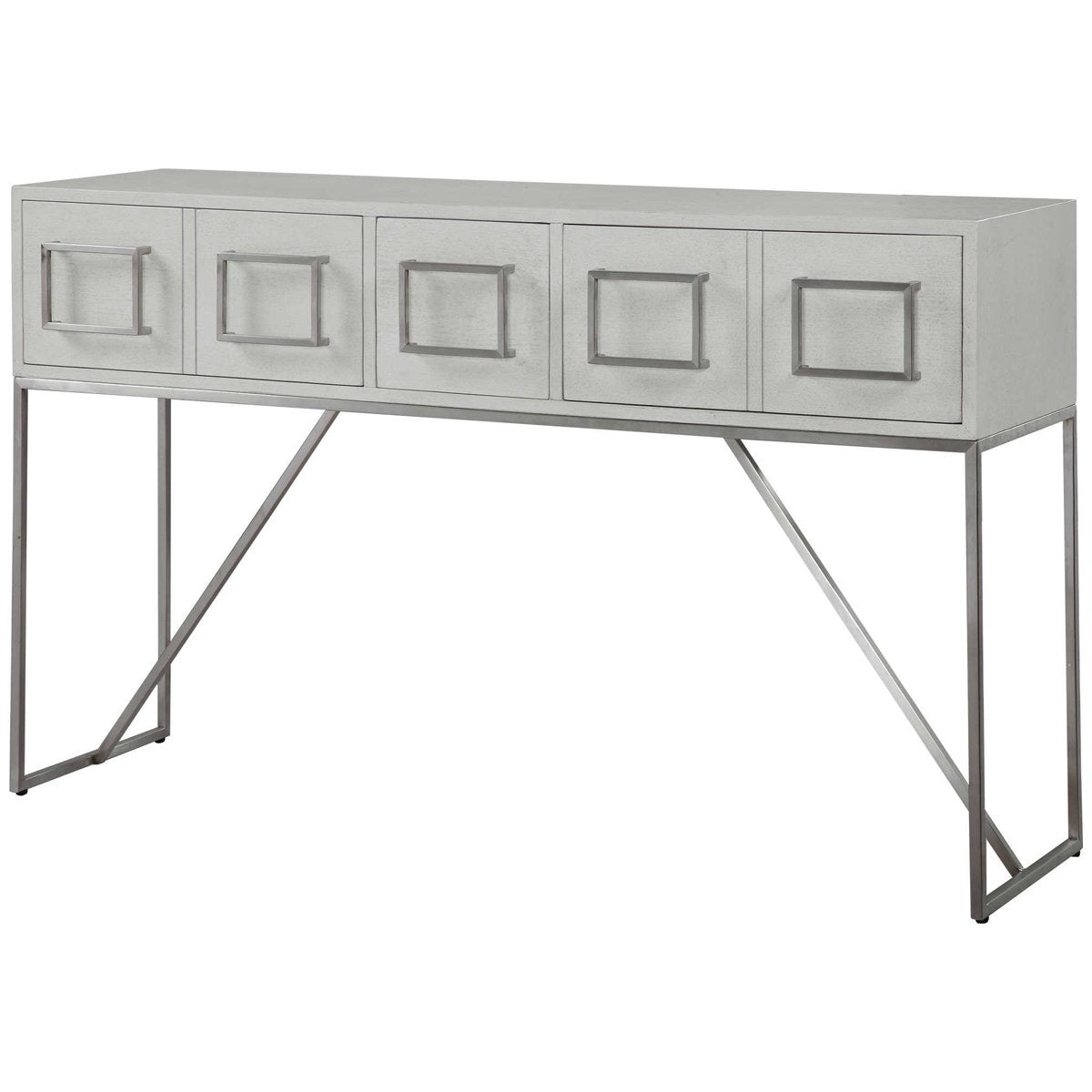 Uttermost Abaya White Console Table