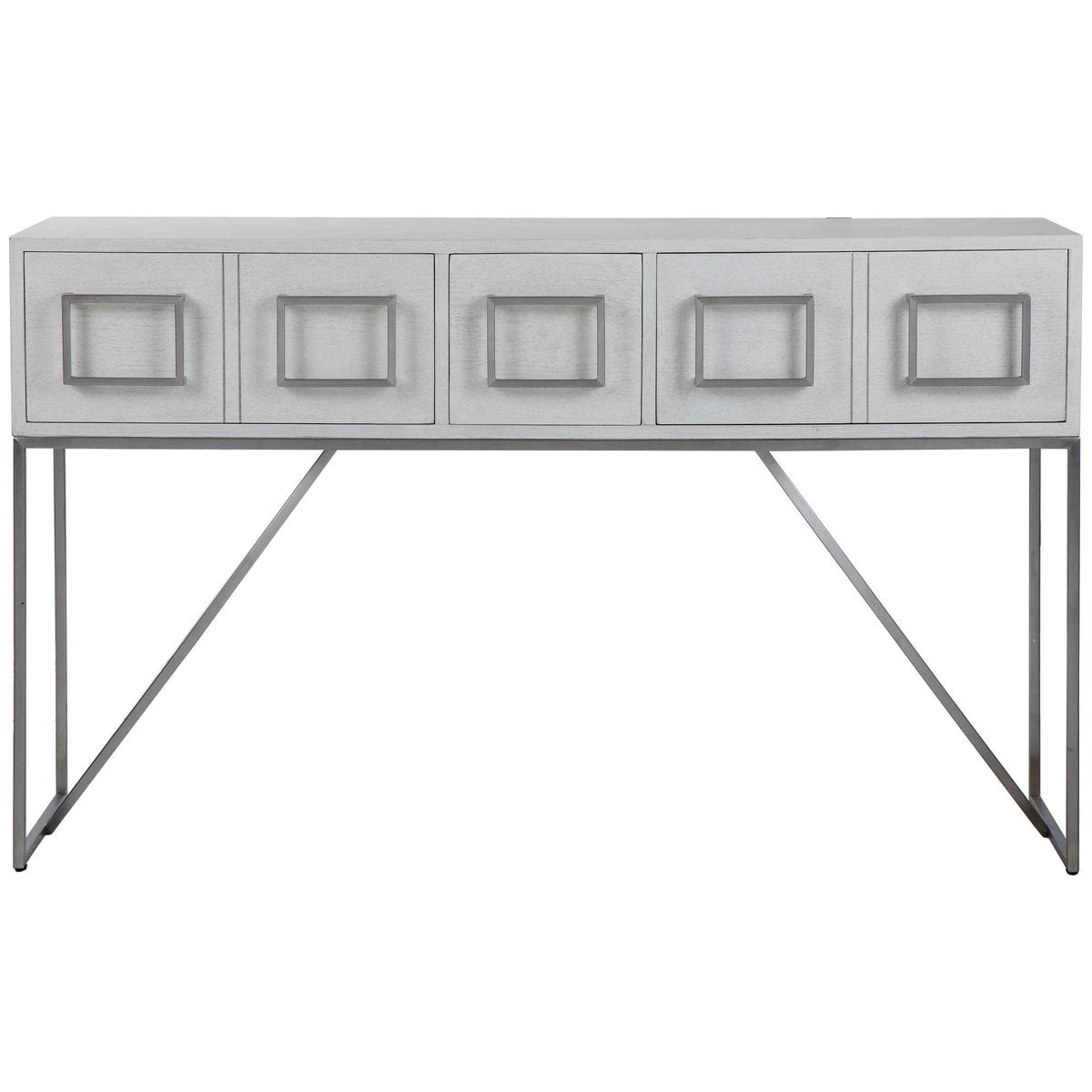 Uttermost Abaya White Console Table