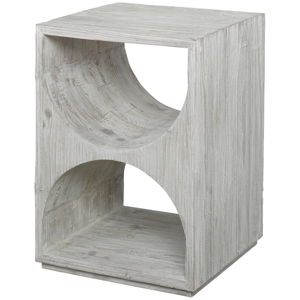 Uttermost Hans White Side Table