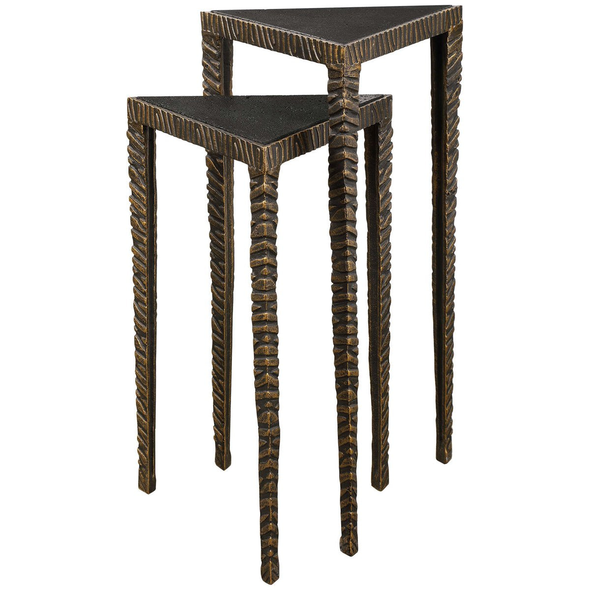 Uttermost Samiria Triangular Accent Tables, 2-Piece Set