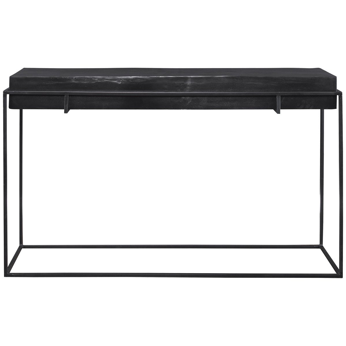 Uttermost Telone Modern Black Console Table