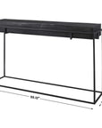 Uttermost Telone Modern Black Console Table