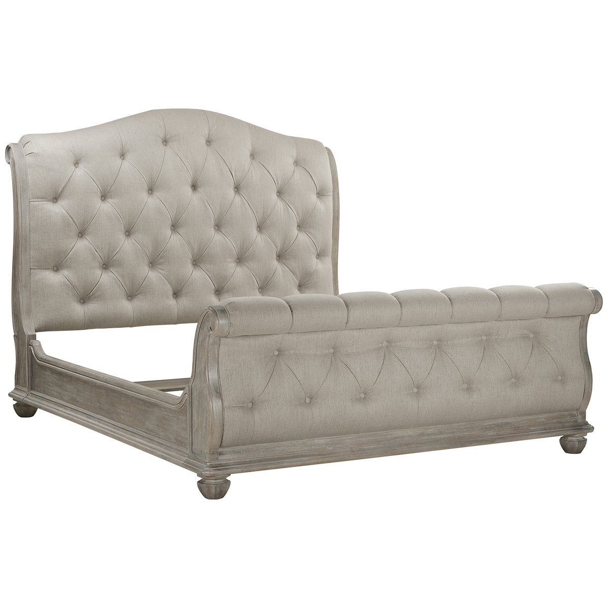 A.R.T. Furniture Summer Creek Shoals Upholstered Tufted Sleigh Bed