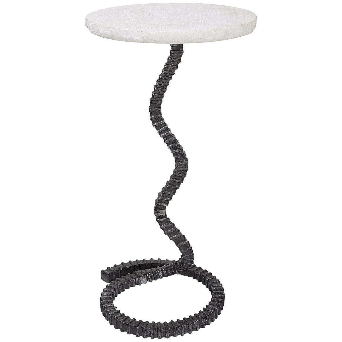 Uttermost Lasso White Drink Table